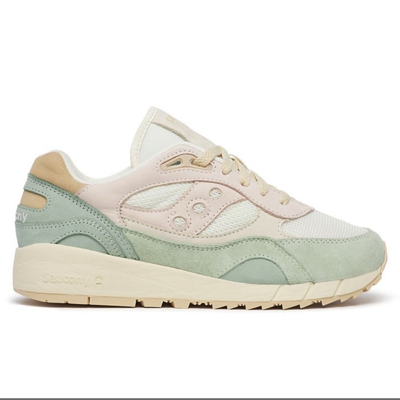 Saucony Green and Pink Sneakers Retro-Inspired Design Shadow 5000 - Picture 1 of 9